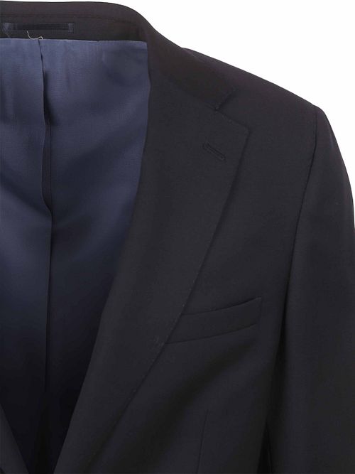 Suitable Suit Structure Wool Navy