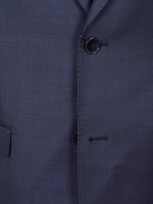 Suitable Sharkskin Suit Wolle Royal Blau