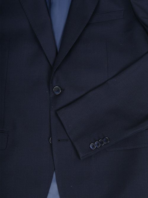 Suitable Anzug Birds Eye Wolle Dunkelblau Product / Detail