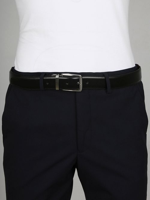 Suitable Belt Black Leather Model / Voorkant