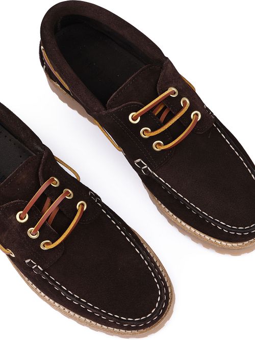 Suitable Bootschoenen Suede Bruin