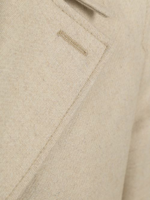 Suitable Caban Abrigo Mezcla De Lana Ecru Product / Detail