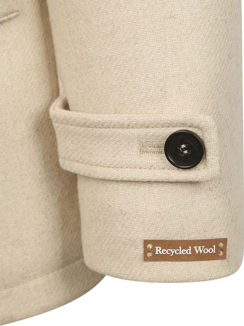 Suitable Caban Abrigo Mezcla De Lana Ecru Product / Detail