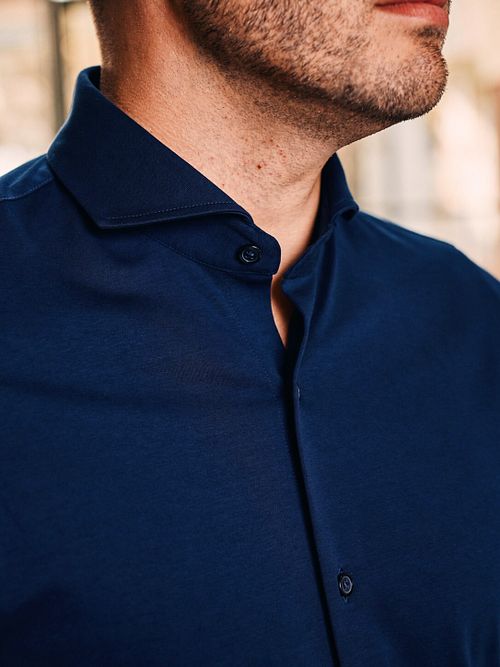 Suitable Sorona Camicia Dark Navy Model / Voorkant