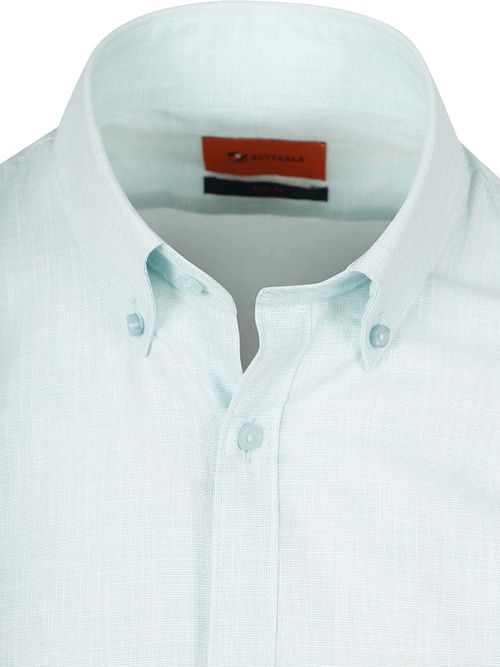 Suitable Camisa Cotton Slub verde claro Product / Detail