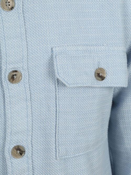 Suitable Overshirt Structure Light Blue Product / Detail