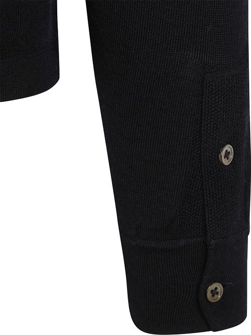 Suitable Cardigan Shirt Merino Marineblå Product / Detail