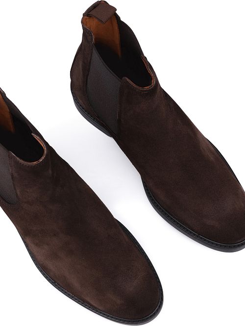 Suitable Chelsea Boot i Semsket Skinn Brun