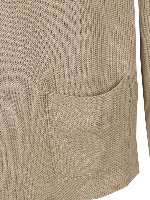 Suitable Cardigan Button Aaron Beige Product / Detail