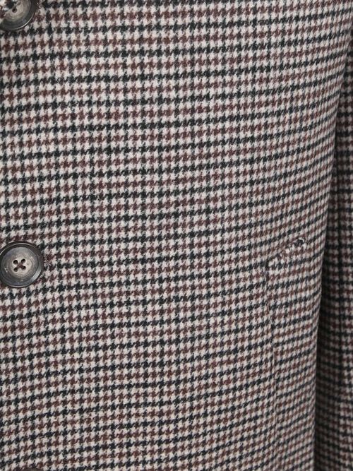 Suitable Coat Wool Pepita Beige Camel