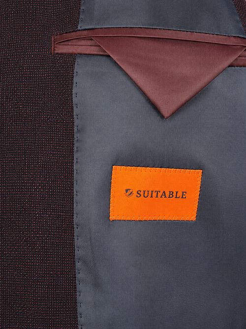 Suitable Colbert Fine Structure Burgundy