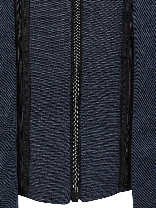 Suitable Colbert Lommer Twill Inlay Marineblå