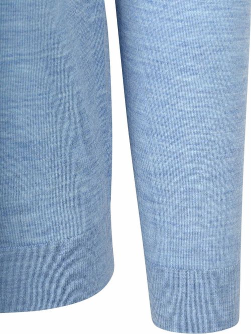 Suitable Crew Zip Jersey Merino Light Blue Product / Detail