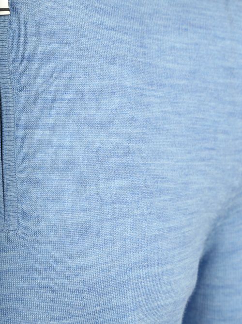 Suitable Crew Zip Merino Bleu Clair Product / Detail