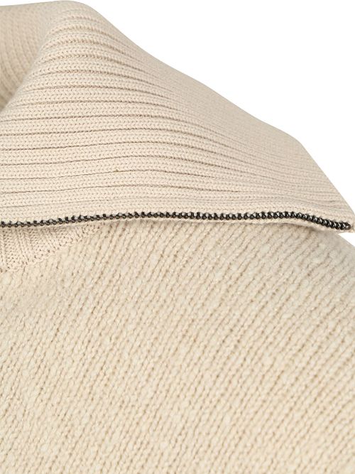 Suitable Deep Zip Jersey Lana Hervida Ecru Product / Detail