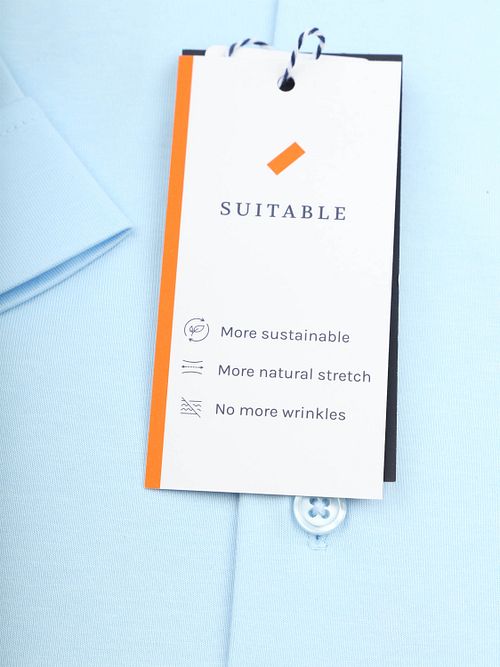 Suitable Erik Camicia Manica Corta Light Blue Product / Detail