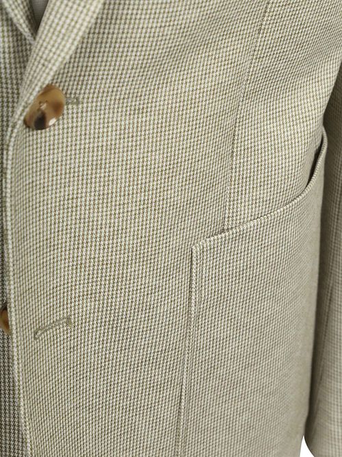 Suitable Fame Blazer Pied-De-Poule Olive Product / Detail