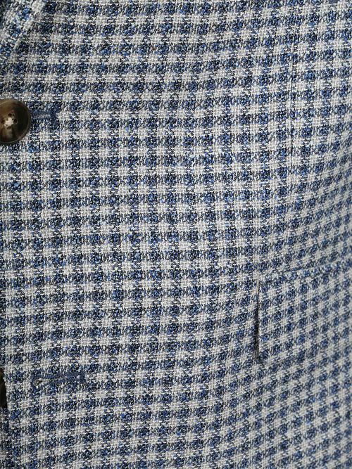 Suitable Grou Blazer Check Royal Blauw Product / Detail
