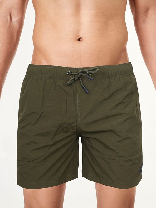 Suitable: gładkie spodenki kąpielowe w kolorze khaki Model / Voorkant
