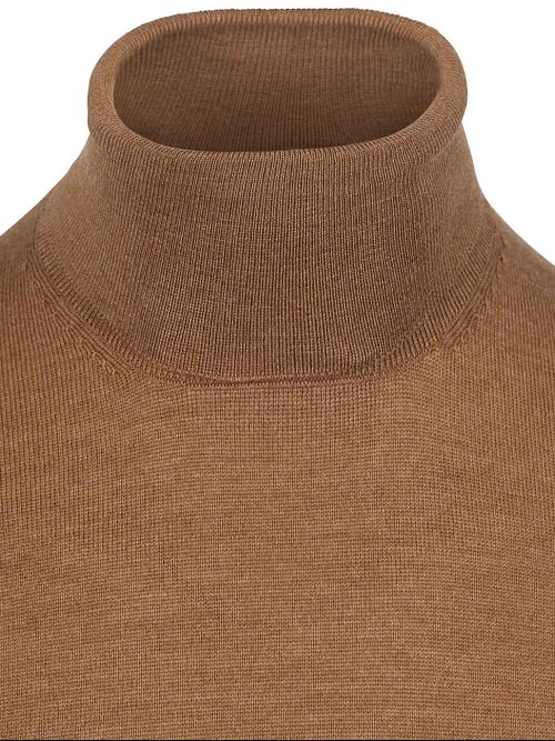 Suitable golf z wełny merynosów w kolorze camel Product / Detail
