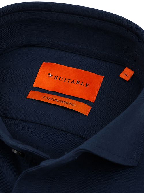 Suitable Sorona Hemds Dark Navy