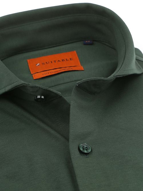 Suitable Sorona Hemd Dunkelgrün Product / Detail