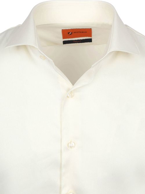 Suitable Hemd Extra Lange Mouwen Twill Ecru Product / Detail