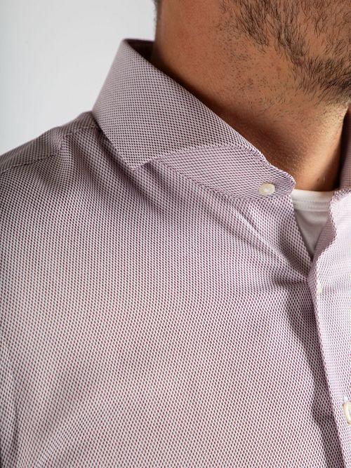 Suitable Hemd Jacquard Luxe Beige Model / Detail