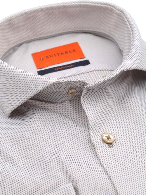 Suitable Jacquard Camisa Elegante Beige Product / Detail