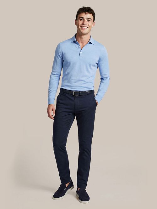 Suitable polo camisa azul claro Model / Voorkant