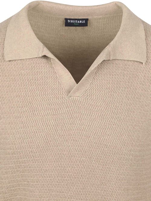 Suitable Pullover Riva Structure Melange Sand Product / Detail