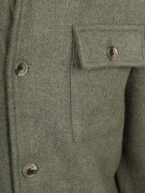 Overshirt Suitable z mieszanki wełny w kolorze zielonym Product / Detail