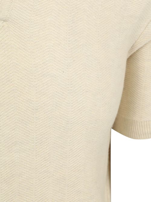 Suitable Knitted Polo Compact Harring Ecru Product / Detail
