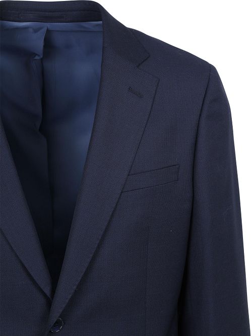 Suitable Kostym Birds Eye Ull Marinblå Product / Detail