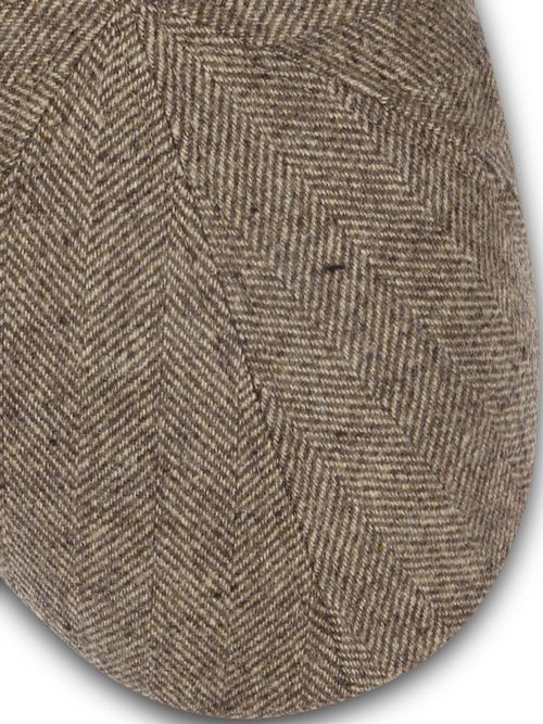 Suitable Flat Cap Wool Herringbone Beige Product / Detail