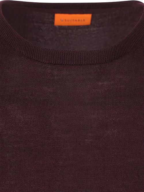Suitable pullover in merino bordeaux Product / Detail