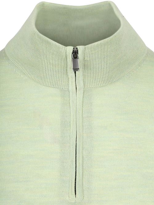 Suitable Maglione Half Zip Lichtgroen Product / Detail
