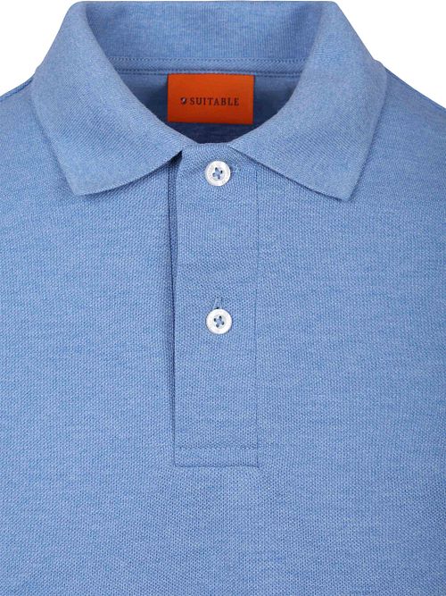Suitable MEL Polo Piqué Mid Blue Product / Detail