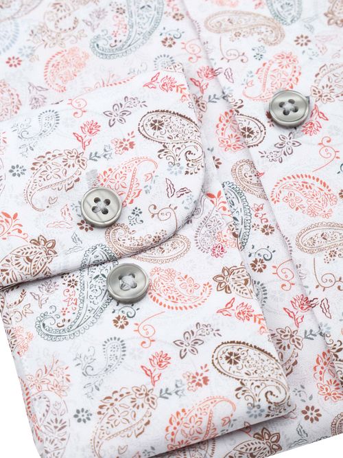 Suitable Melange Skjorte Paisley Multifarvet Product / Detail