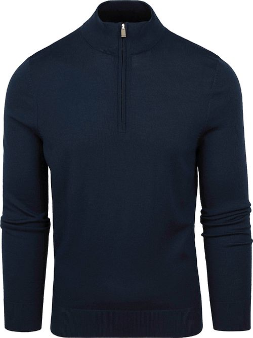 Suitable Merino Halv zipgenser Marineblå Product