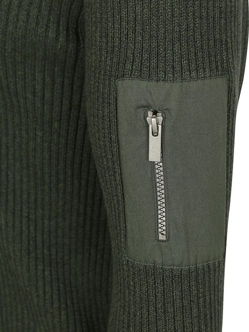 Suitable Mou maglione Half Zip verde scuro Product / Detail