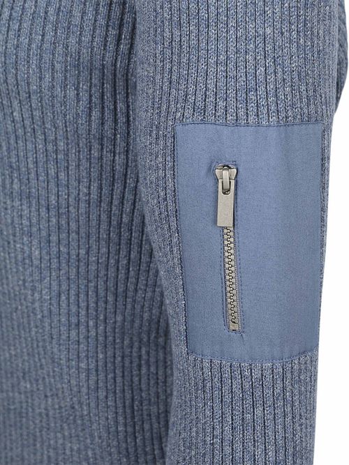 Suitable Mou Pull Bleu Mélanger Product / Detail