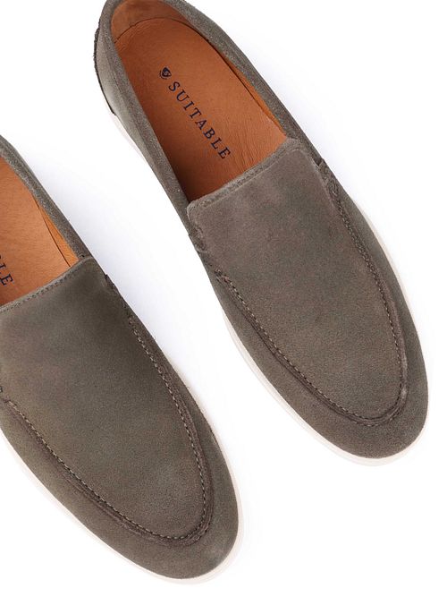 Suitable Napoli Mocassini Camoscio Olive Product