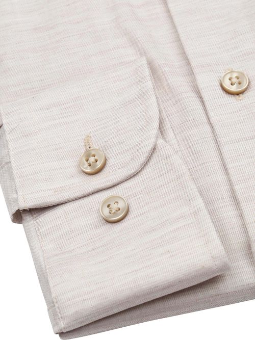 Suitable Melange Overhemd Sand Product / Detail