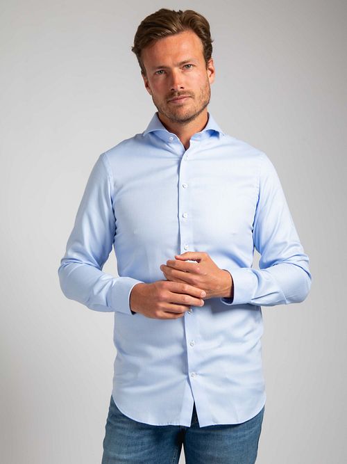 Suitable Overhemd Blauw DR-04 Model / Voorkant met Stefan