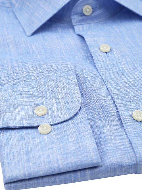 Suitable Overhemd Linnen Lichtblauw Product / Detail