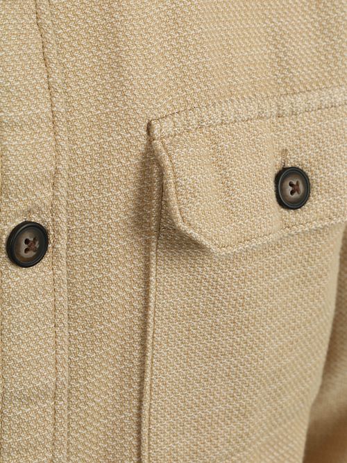 Suitable Overshirt Structure Beige Product / Detail