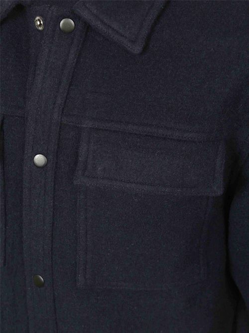 Suitable Overshirt Uldmiks Marineblå Product / Detail