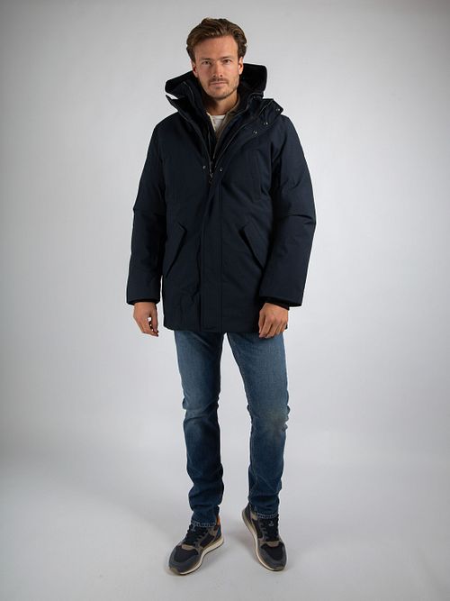 Suitable Parka Black Mountain Marine Modern-Fit Model / Voorkant