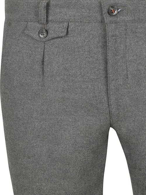 Suitable Pico Pleat Chinos Franela Grey Product / Detail